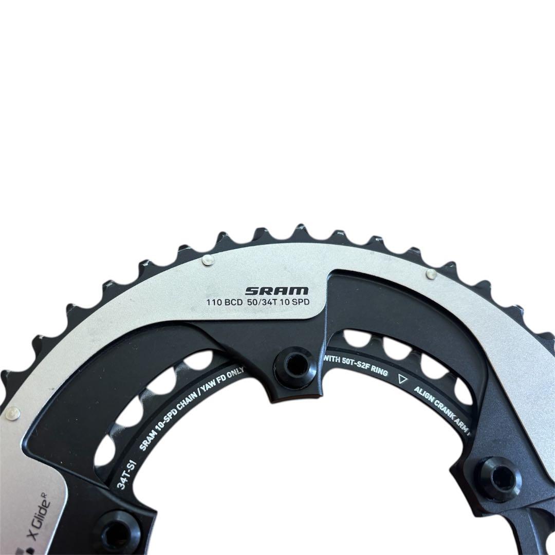 【2点セット】 Sram RED 2×10s FD チェーンリング 50/34