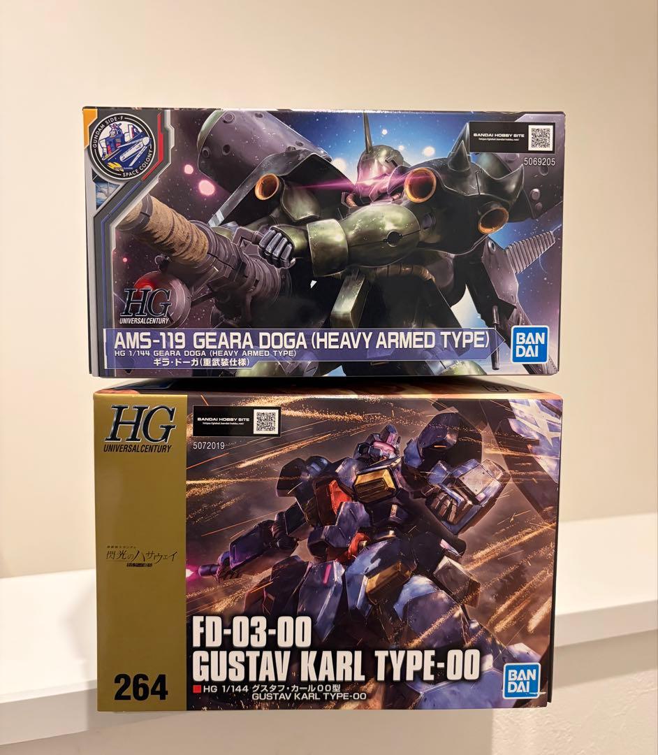 HG ギラ・ドーガ(重武装仕様)& HG グスタフ・カール００型