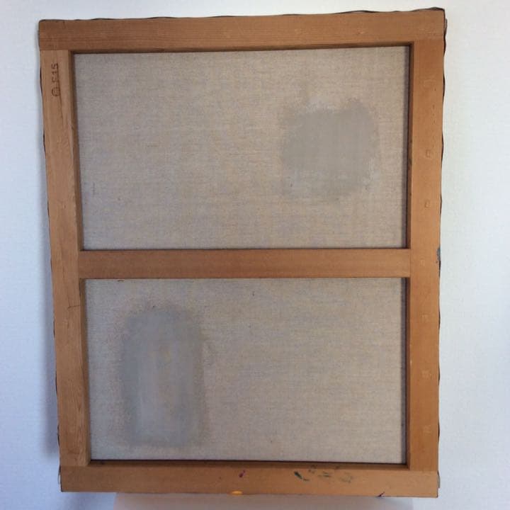 赤く染まった富士山（アクリル画）