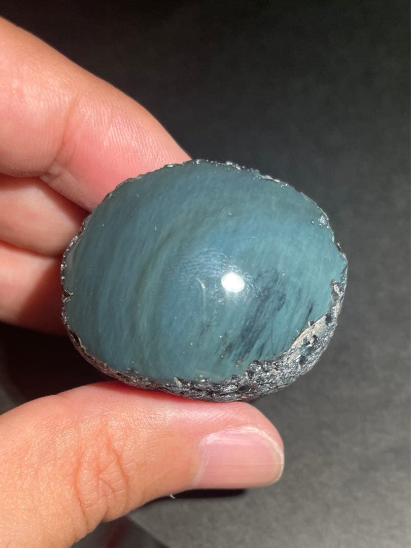 研磨品　十勝石玲瓏　特選6個セット　レインボーオブシディアン