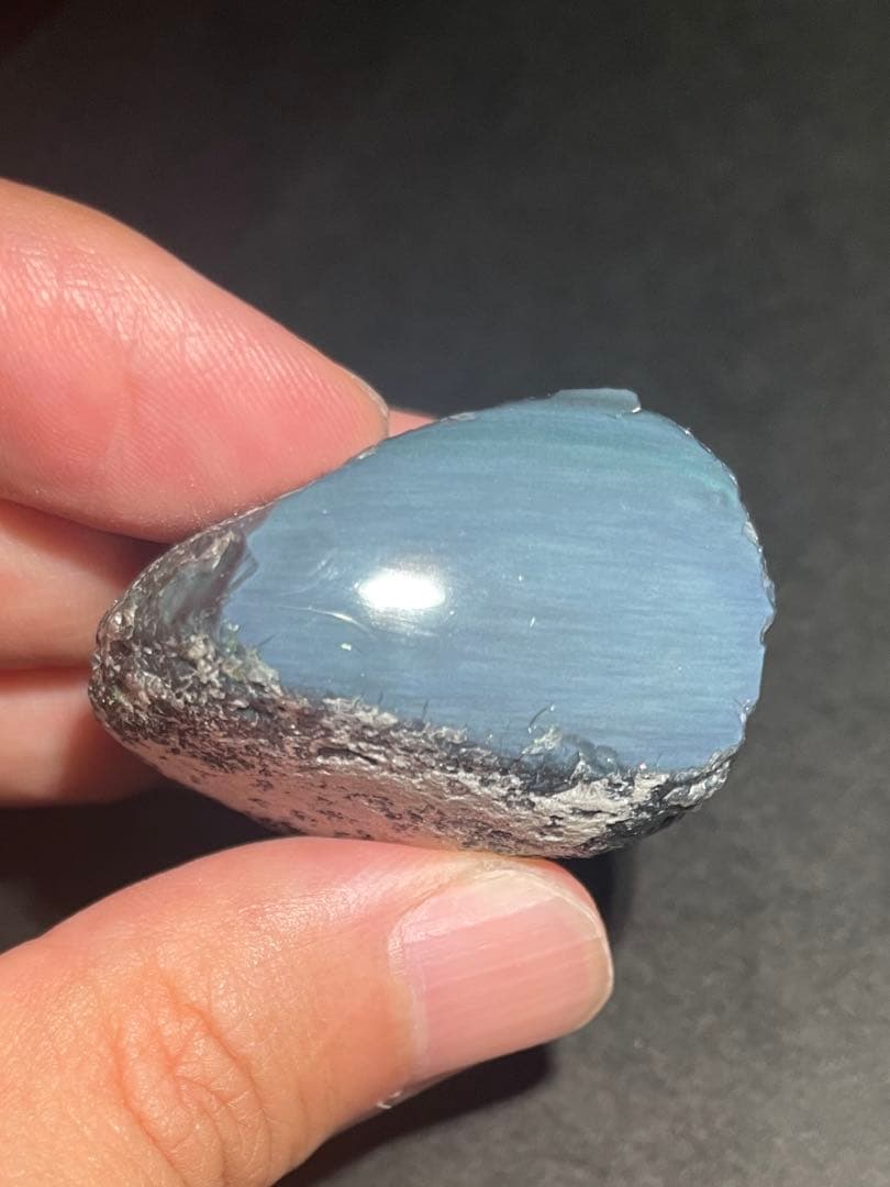 研磨品　十勝石玲瓏　特選6個セット　レインボーオブシディアン