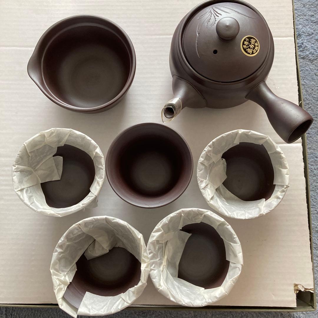 万古焼 急須 茶碗セット 未使用