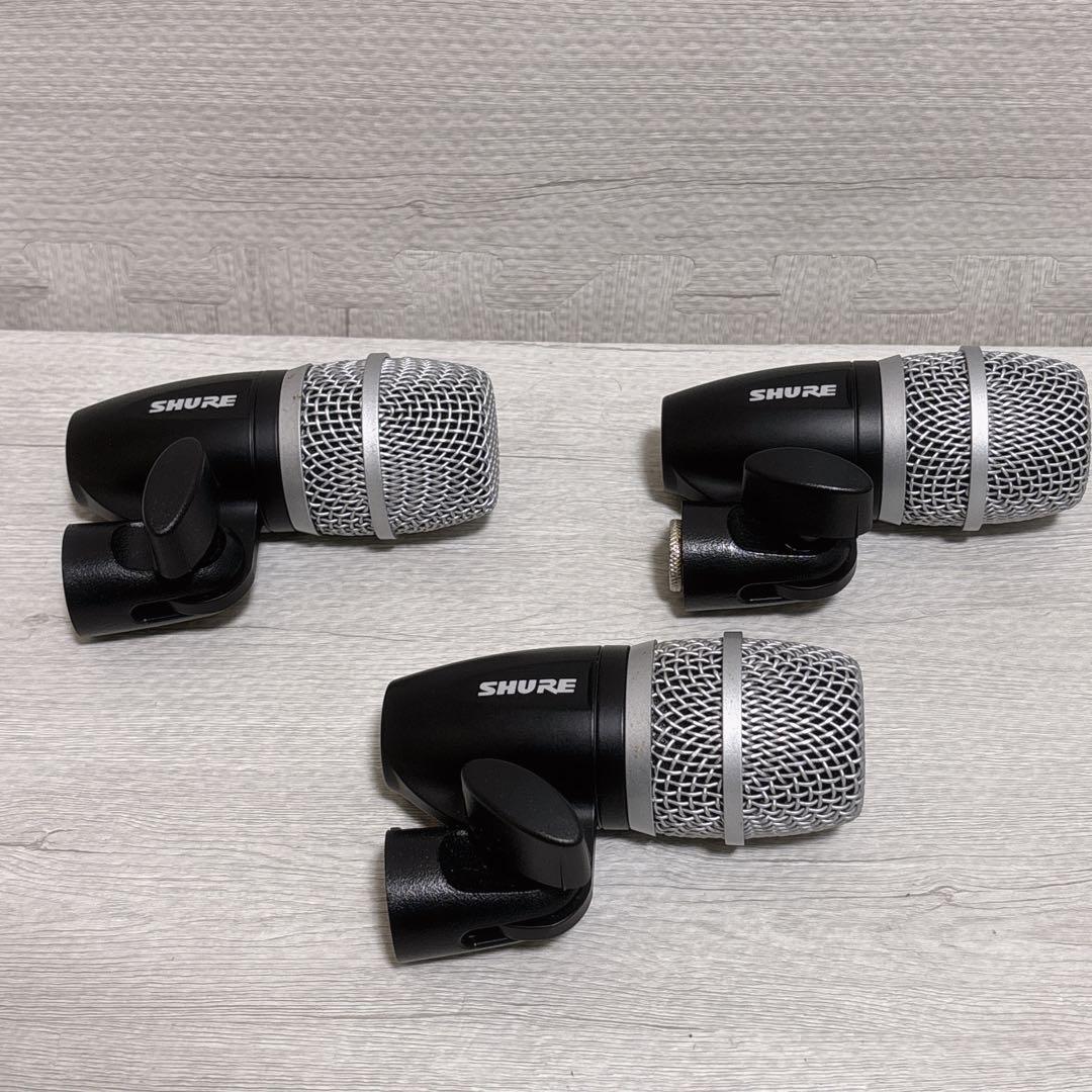 SHURE ドラム用マイクセット PGDMK4 PG52 1本PG56 3本