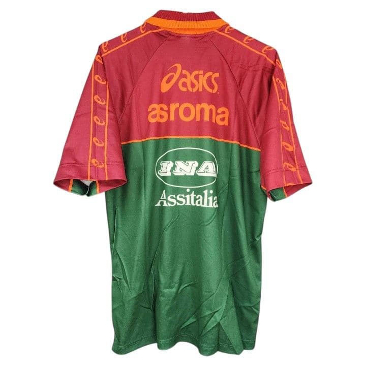 95-96 ASローマ　ASICSオフィシャル　トレーニングシャツ