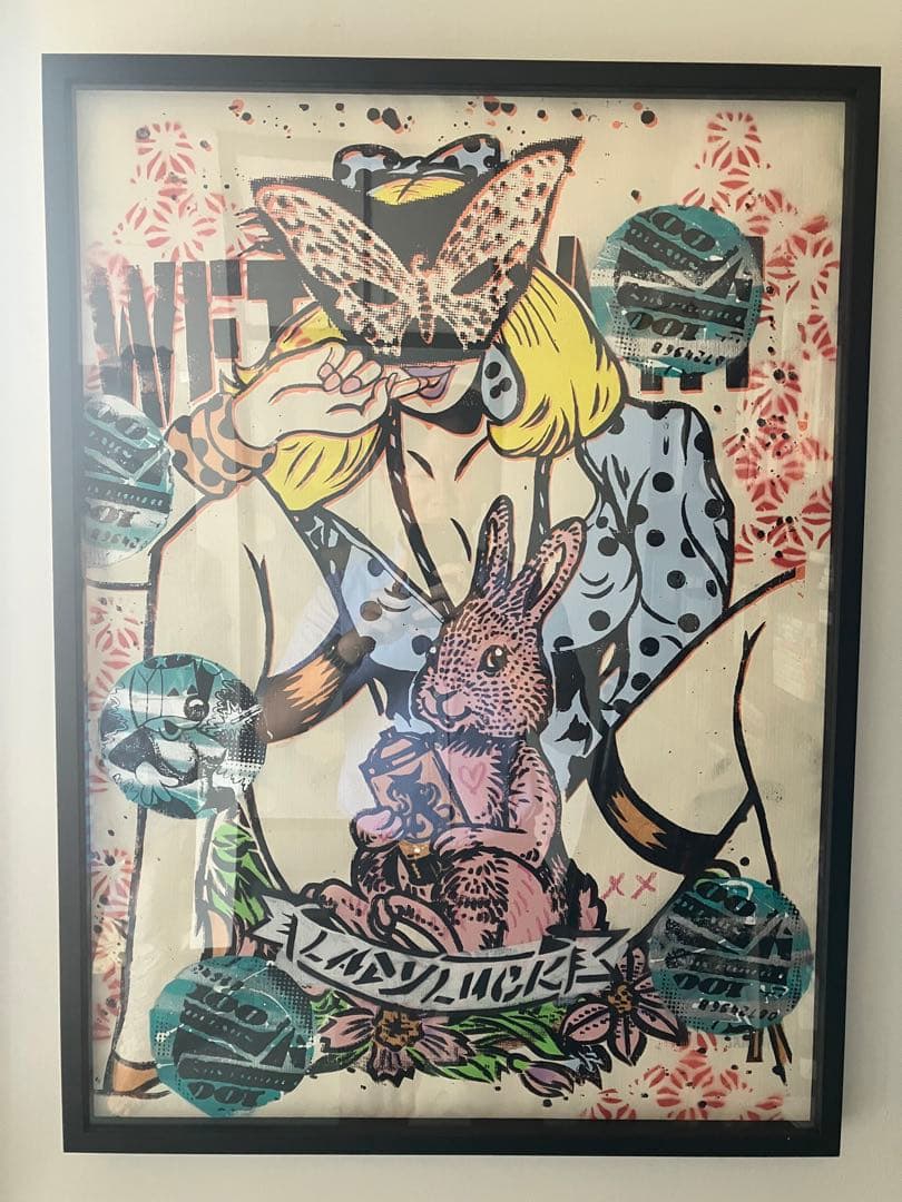 【１点もの】LADY AIKO レディーアイコ グラフィティアート 現代アート