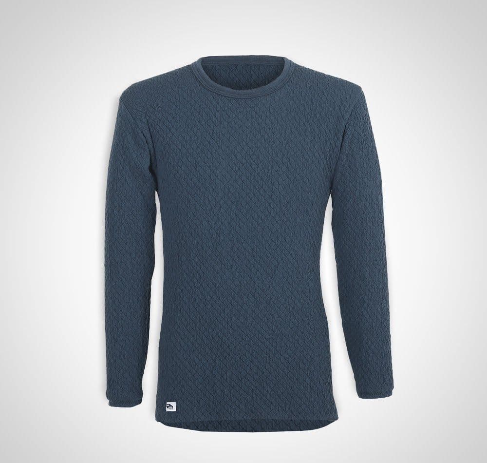 ひだまり　チョモランマ　肌着　紳士用長袖丸首インナー　Ｌ　QMS922　22