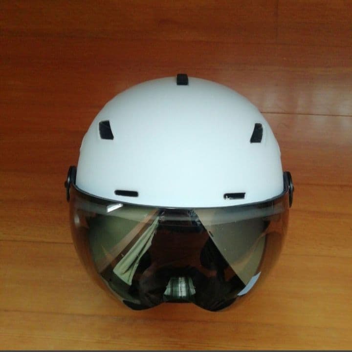 バイザー ヘルメット サイズ M（55cm～58cm）マットホワイト