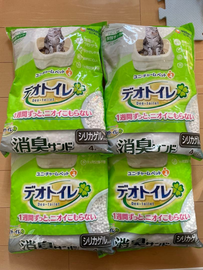 ユニ・チャーム デオトイレ 消臭サンド 4L まとめ売り