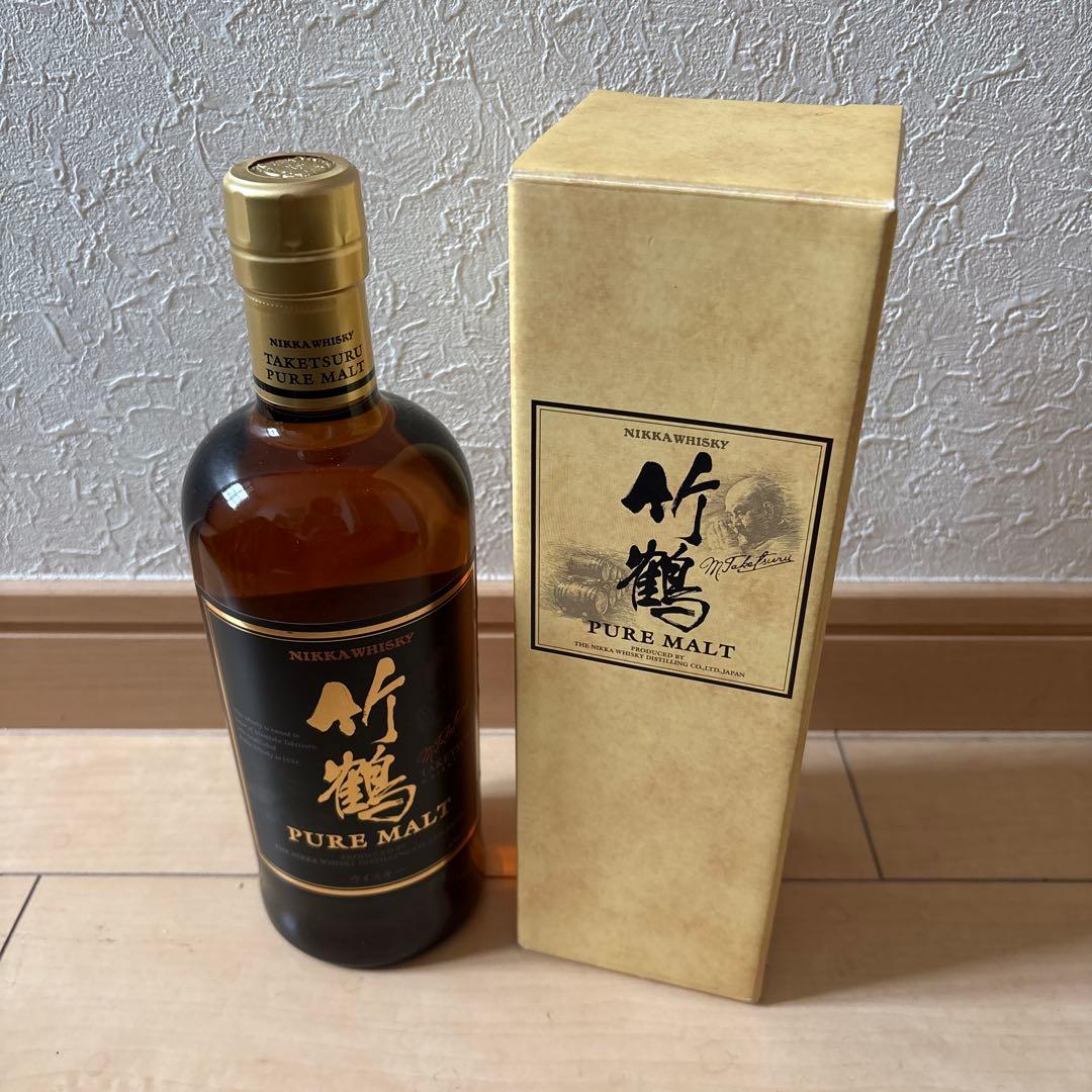 NIKKA WHISKY 竹鶴 PURE MALT 旧黒ラベル700ml 43%