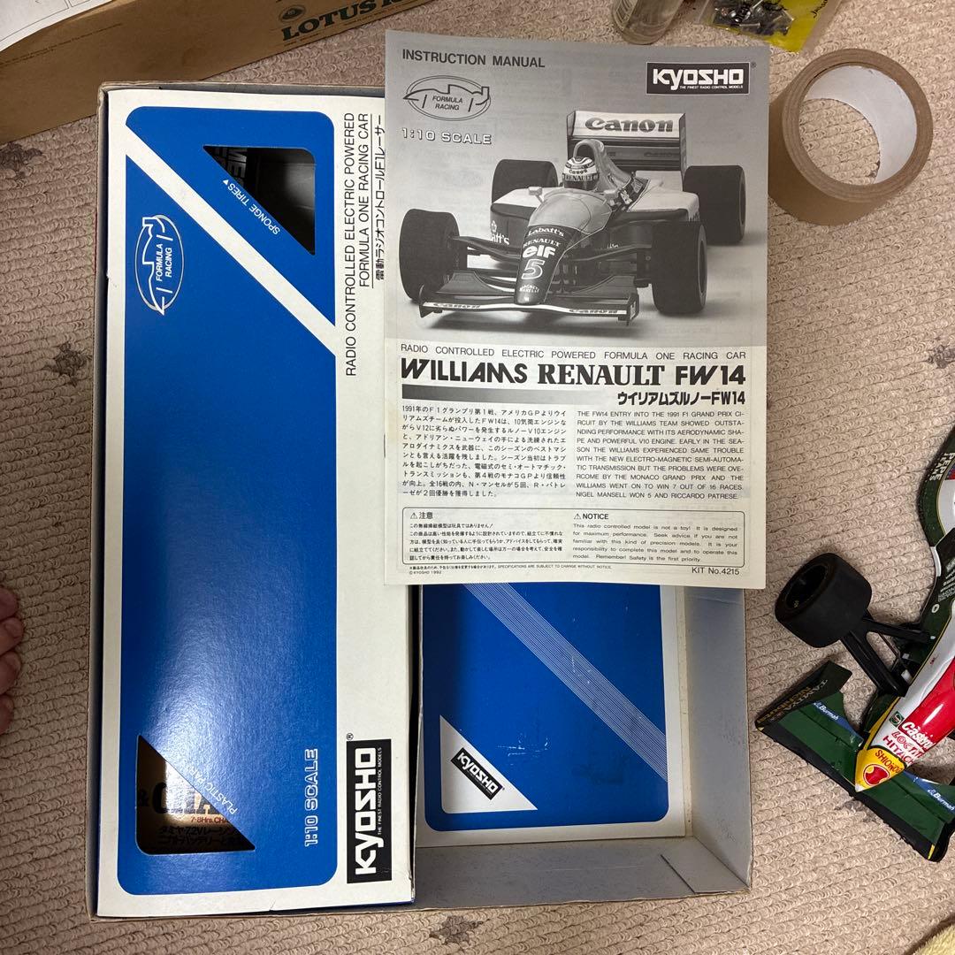 【当時物】京商1/10 ウィリアムズ・ルノー FW14 ラジコンカー　ロータス