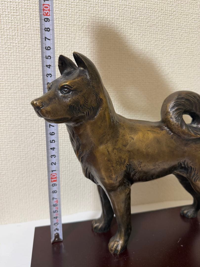 ブロンズ犬の置物 美術工芸品　アンティーク雑貨