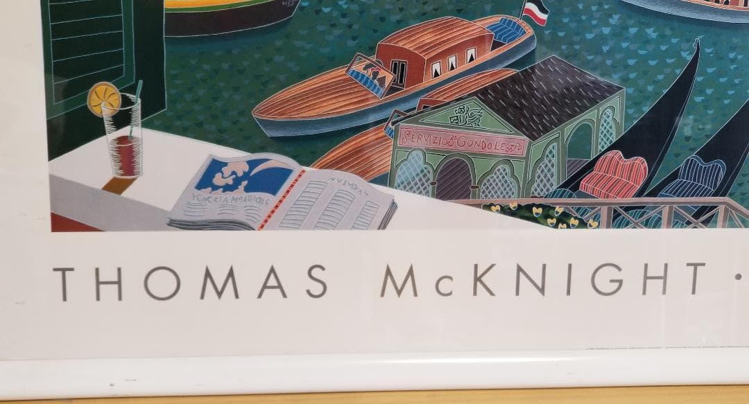 ★最終販売価格★トーマスマックナイト★ヴェネチアンラグーン額寸横約104縦約64