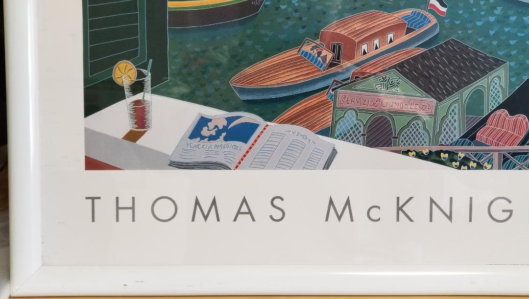 ★最終販売価格★トーマスマックナイト★ヴェネチアンラグーン額寸横約104縦約64