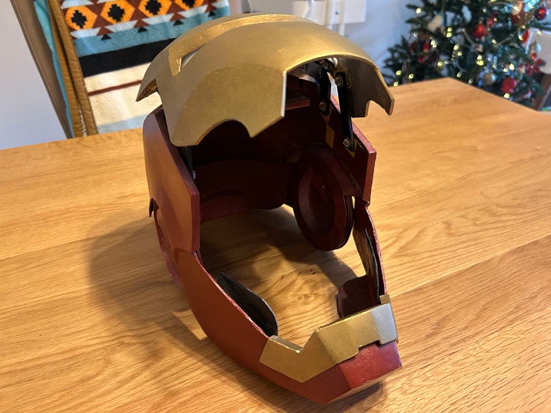 【自作品】アイアンマンヘルメット マーク3 LEDライト付き マーベル