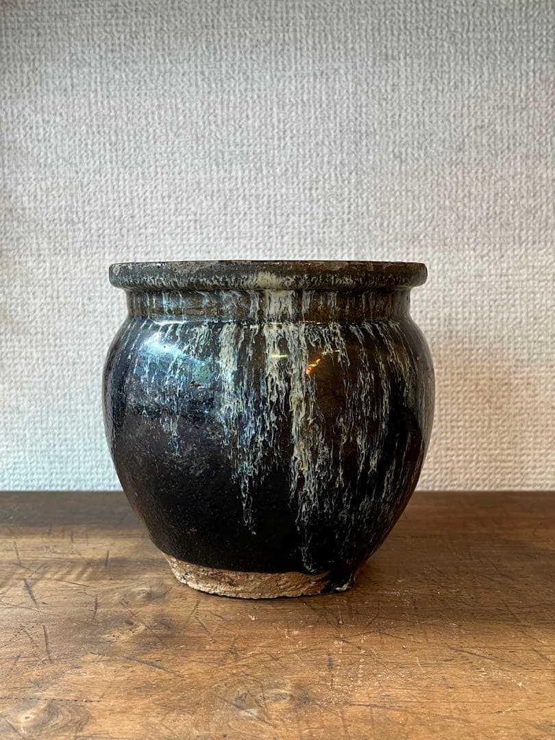 仙台　堤焼き　小壺　③ 古民具　古雑貨　アンティーク