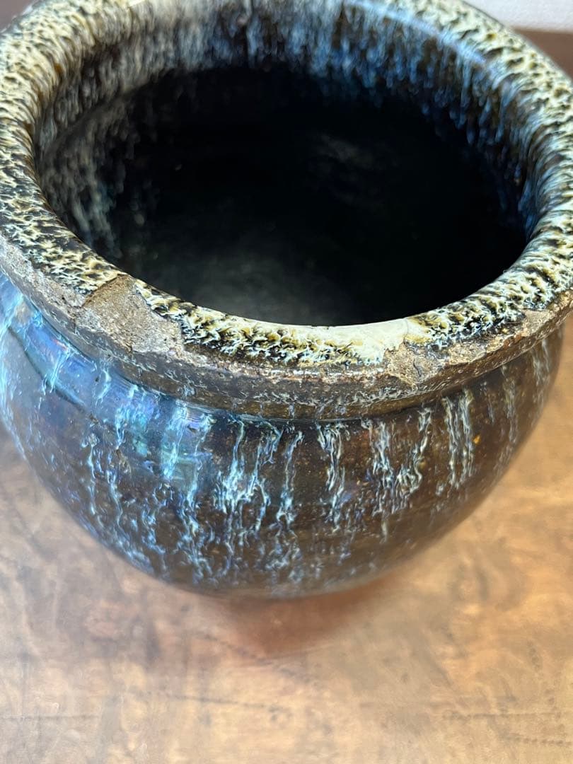 仙台　堤焼き　小壺　③ 古民具　古雑貨　アンティーク