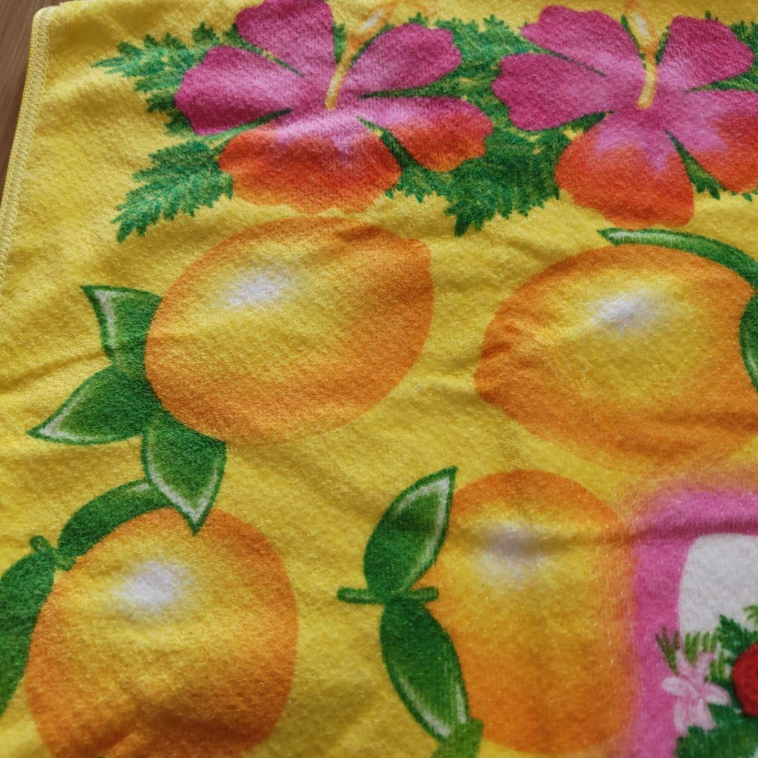 トロピカル　キティ　ハローキティ　バスタオル　平成レトロ　ハイビスカス　希少