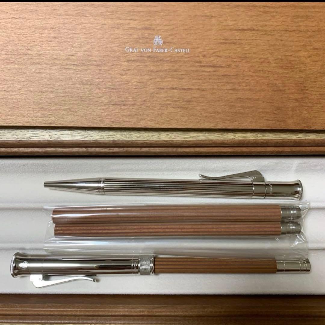 ファーバーカステル 伯爵コレクション プラチナボールペン パーフェクトペンシル茶