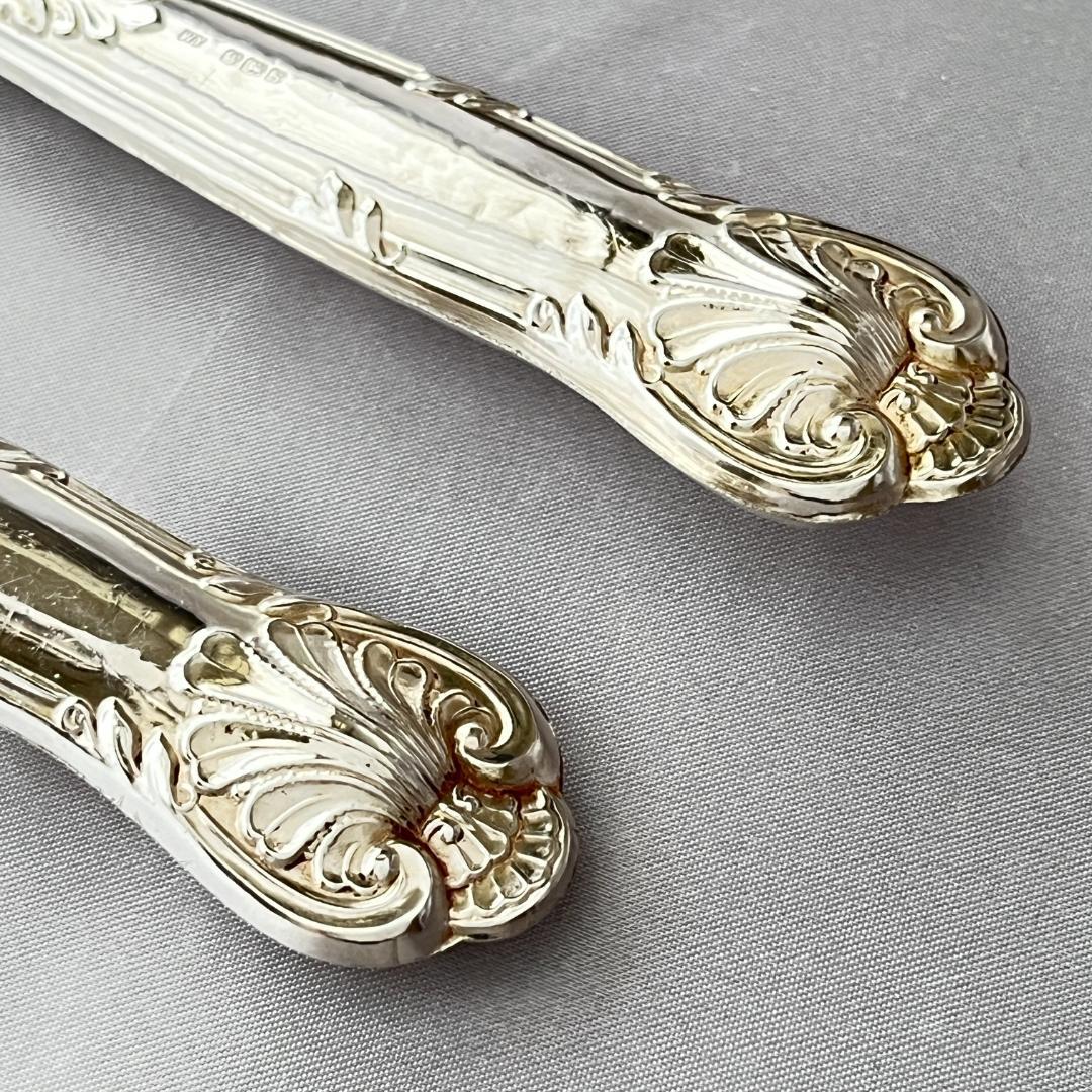 【William Yates】【純銀ハンドル】キングスパターン サーバー