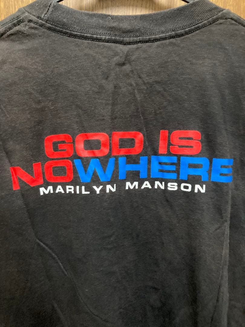 レア マリリン・マンソン Tシャツ「GOD IS NOW HERE」