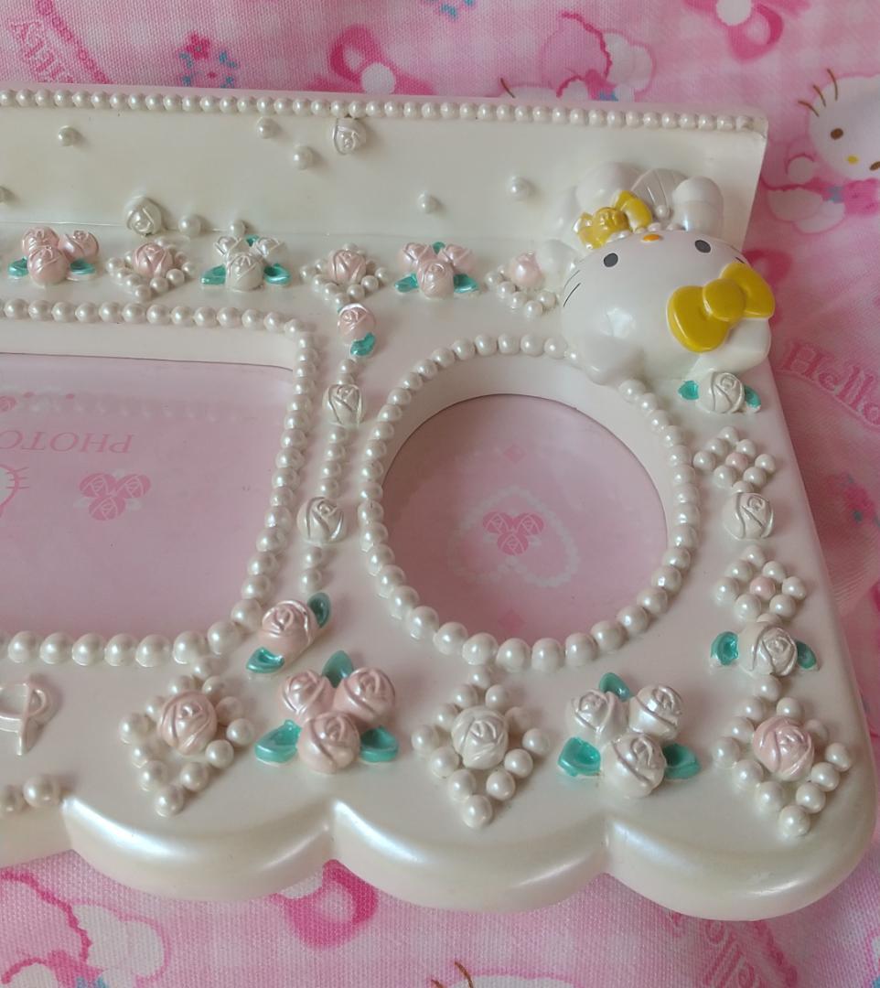 キティ　ミミィ　フォトフレーム　ドレス　ローズ　写真たて