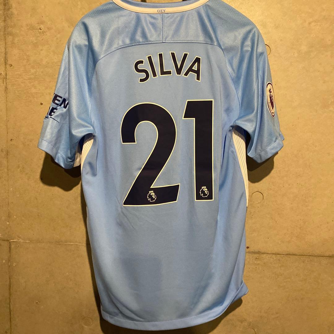 ダビド・シルバ 　マンチェスター・シティ　 17/18　ホーム　リーグ仕様