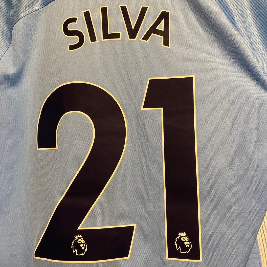 ダビド・シルバ 　マンチェスター・シティ　 17/18　ホーム　リーグ仕様