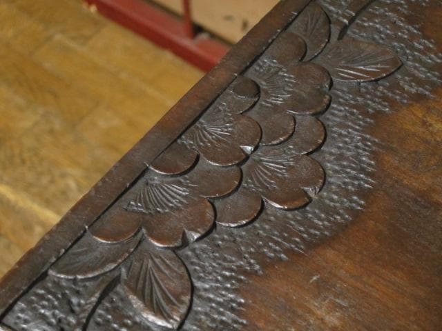 長野県 伝統工芸品 軽井沢彫り 桜 彫刻 4杯抽斗 時代箪笥/整理箪笥/チェスト