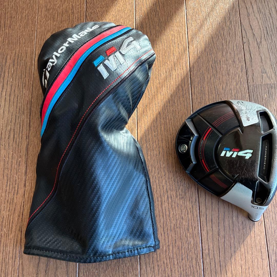 TaylorMade M4 ドライバー ヘッドカバーとドライバーヘッド10.5