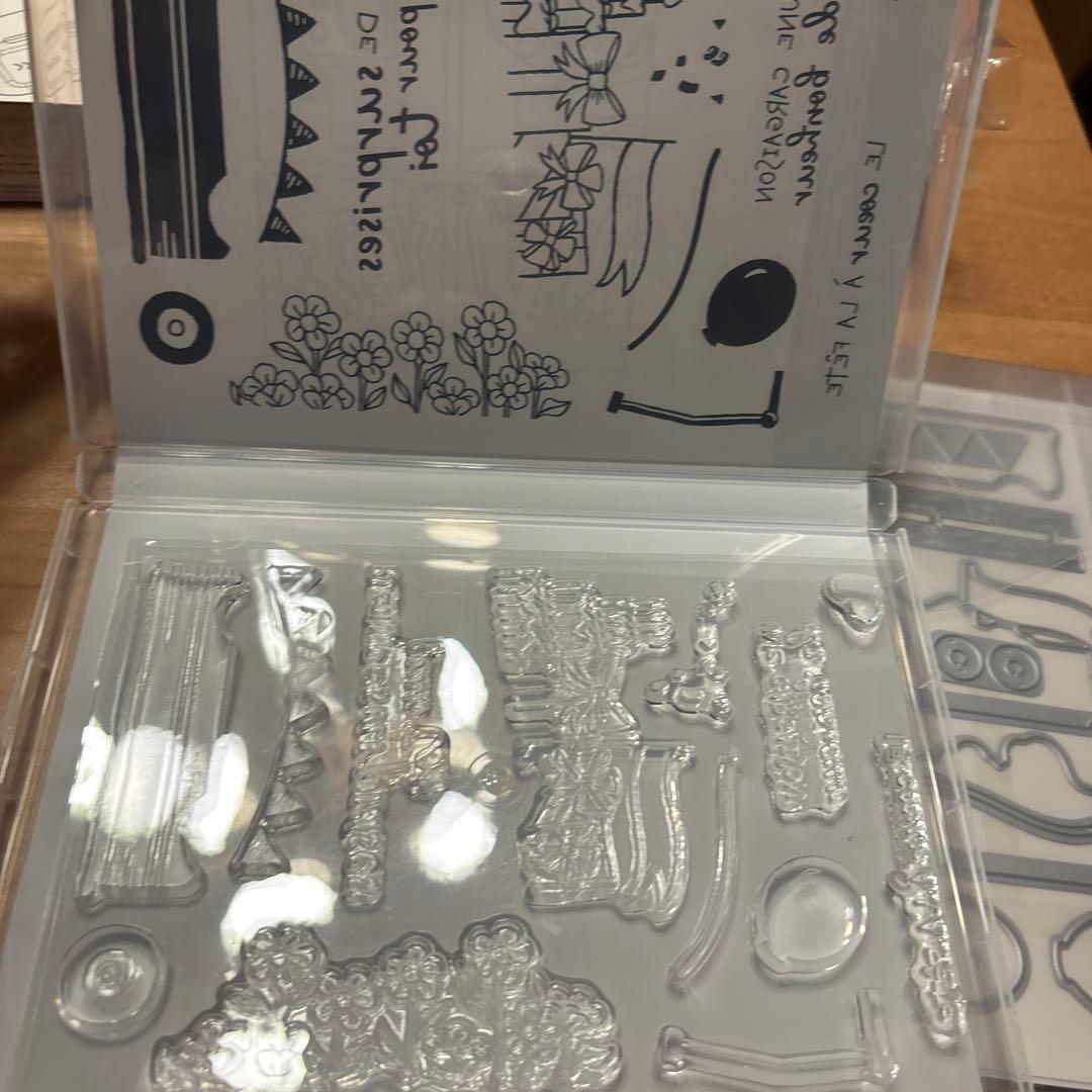 未使用⭐︎パーティー用スタンプ＆ダイカットセットスタンピンアップ