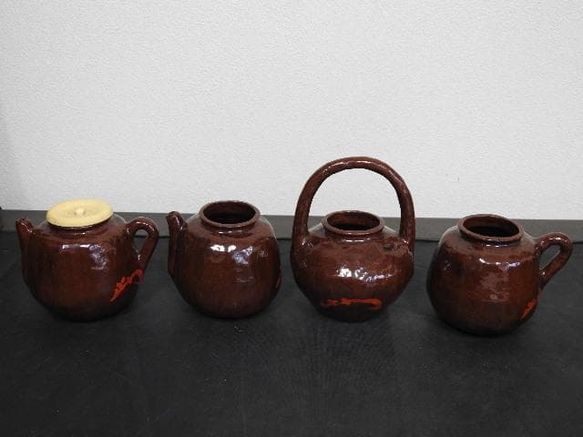 一閑張四滴茶器　淡々斎　共箱　MA570