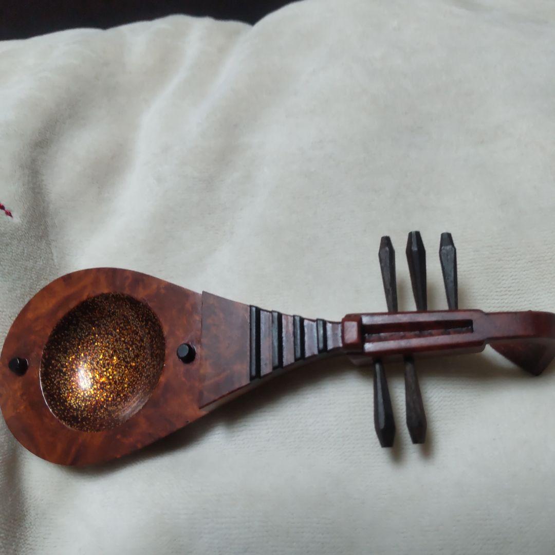 越前漆器 琵琶 松田眞扶氏作