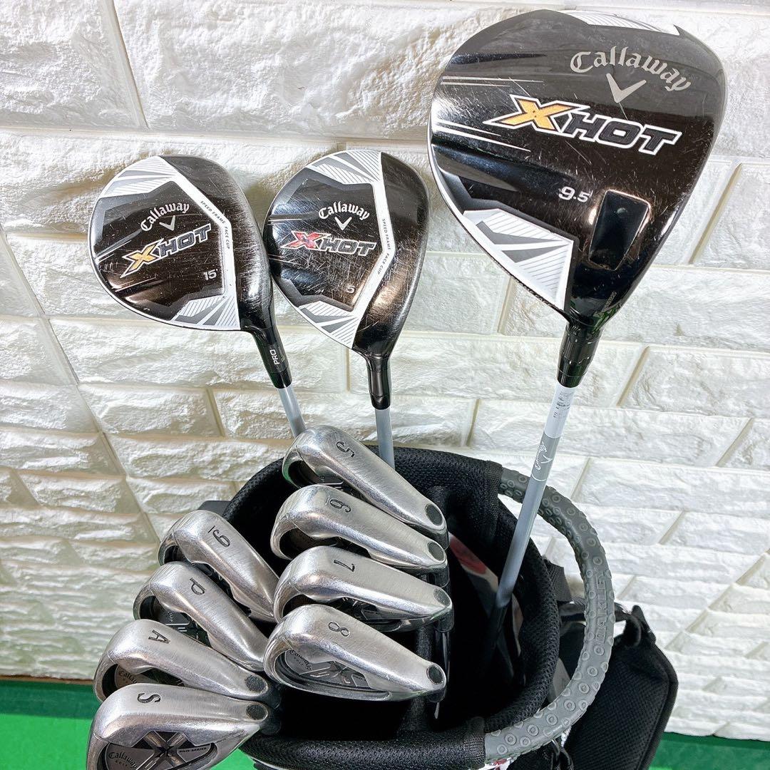 Callaway X HOT メンズゴルフクラブセット フレックスS 11本