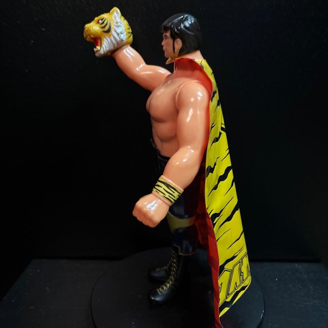 タイガーマスク二世 ソフビ ポピー製 面取れ ビッグサイズ 当時物 極美品