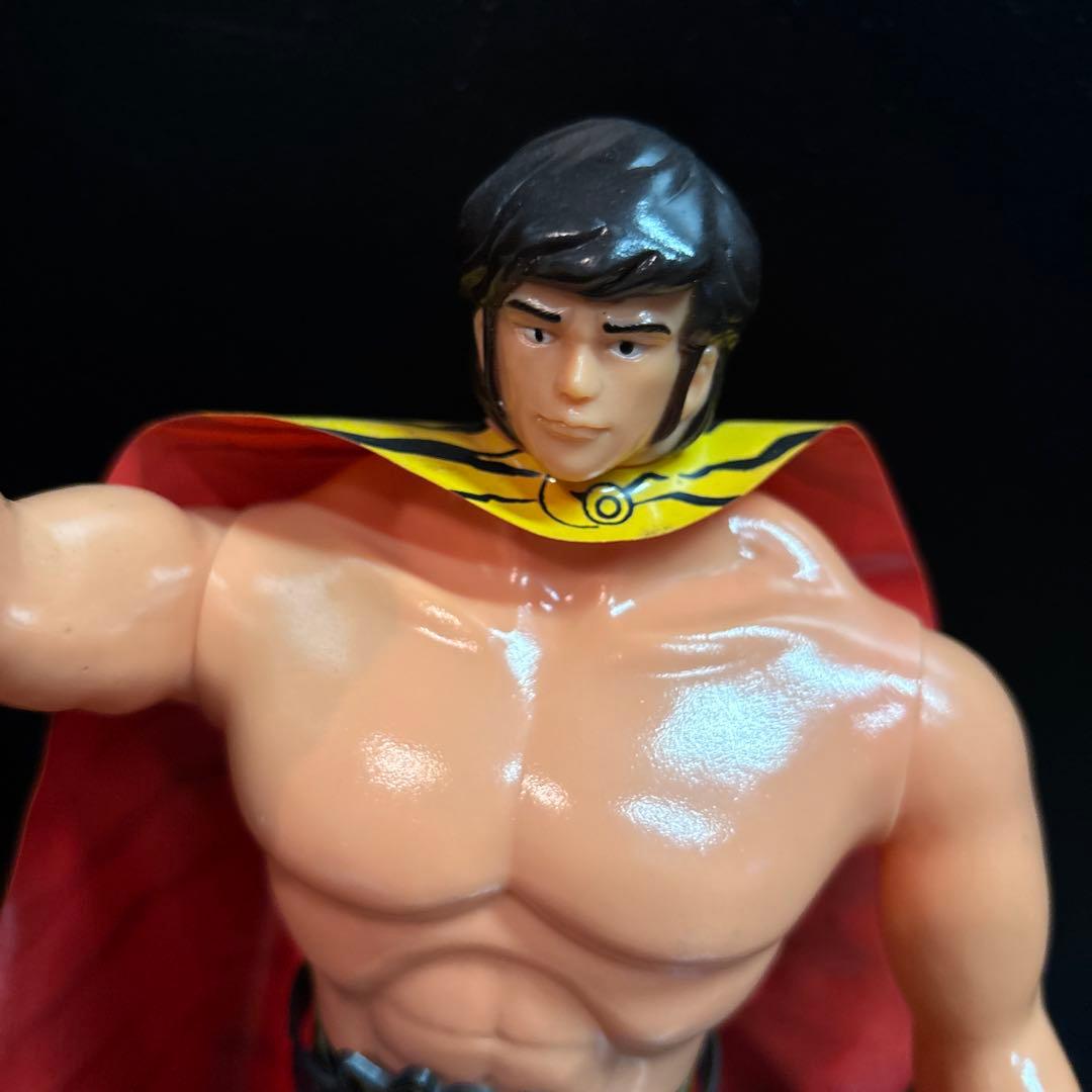 タイガーマスク二世 ソフビ ポピー製 面取れ ビッグサイズ 当時物 極美品