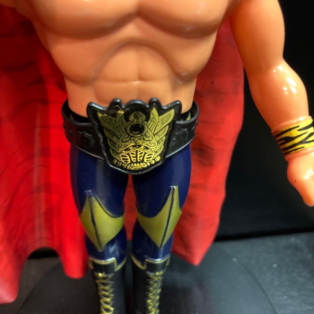 タイガーマスク二世 ソフビ ポピー製 面取れ ビッグサイズ 当時物 極美品