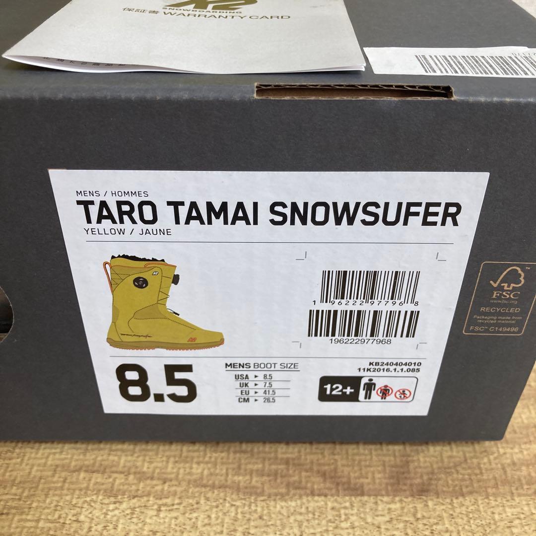 スノーボード 24-25 TARO TAMAI SURFER 26.5cm