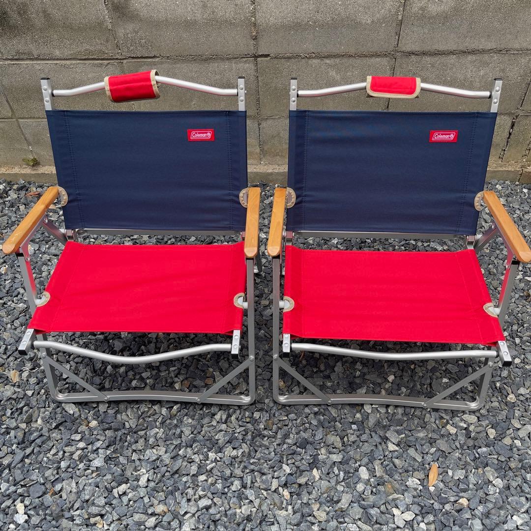 テーブル・チェア・ハンモック Coleman Compact Folding Chair Red Blue