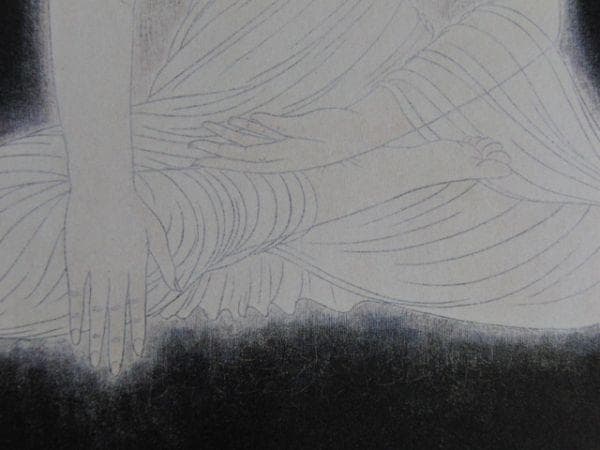 畠中光享、【成道仏】、希少な額装用画集より、状態良好、新品額装付