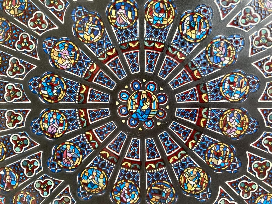 ノートルダム大聖堂 バラ窓 ローズウィンドウ ステンドグラス グラスマスターズ