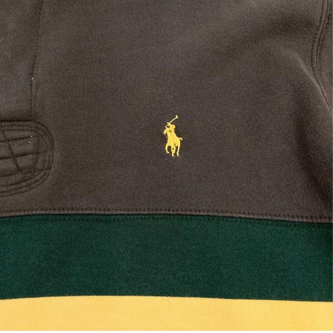 Ralph Lauren ラガーシャツ 刺繍ロゴ ボーダー XL 0104