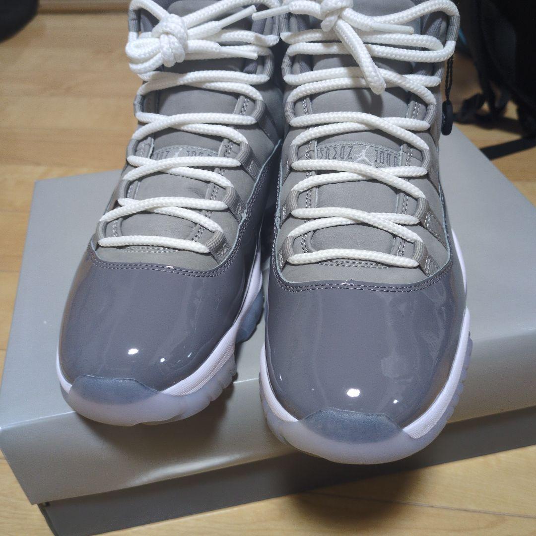 Air Jordan 11 グレー シューズ(男性用)おまけつき！