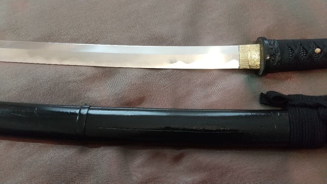 【鐺・責金】模造刀 小太刀 長脇差 模擬刀 軽量アルミ刀身 拵え 鍔 刀