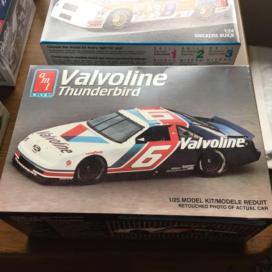 ナスカーのプラモデル6箱　モノグラム(1/24)とAMT(1/25)