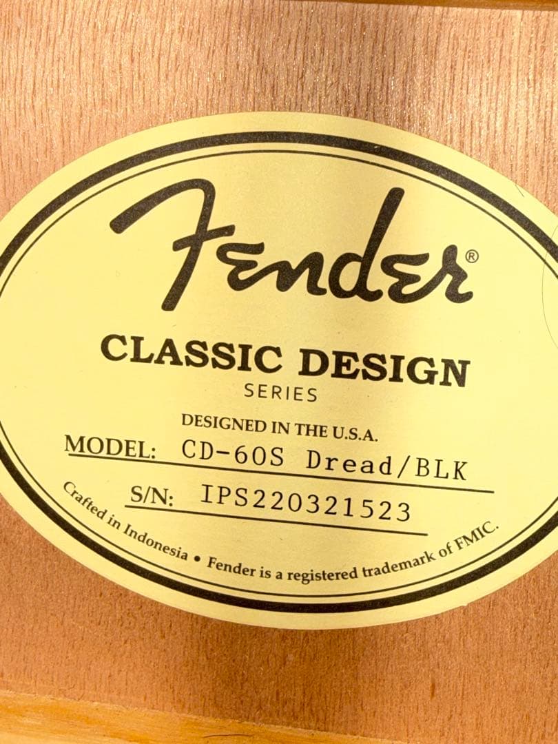 Fender　CD-60S Dreadnought