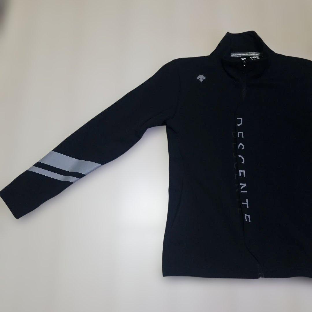 【入手困難】デサントゴルフ ロゴプリントジャージー ジャケット M 黒