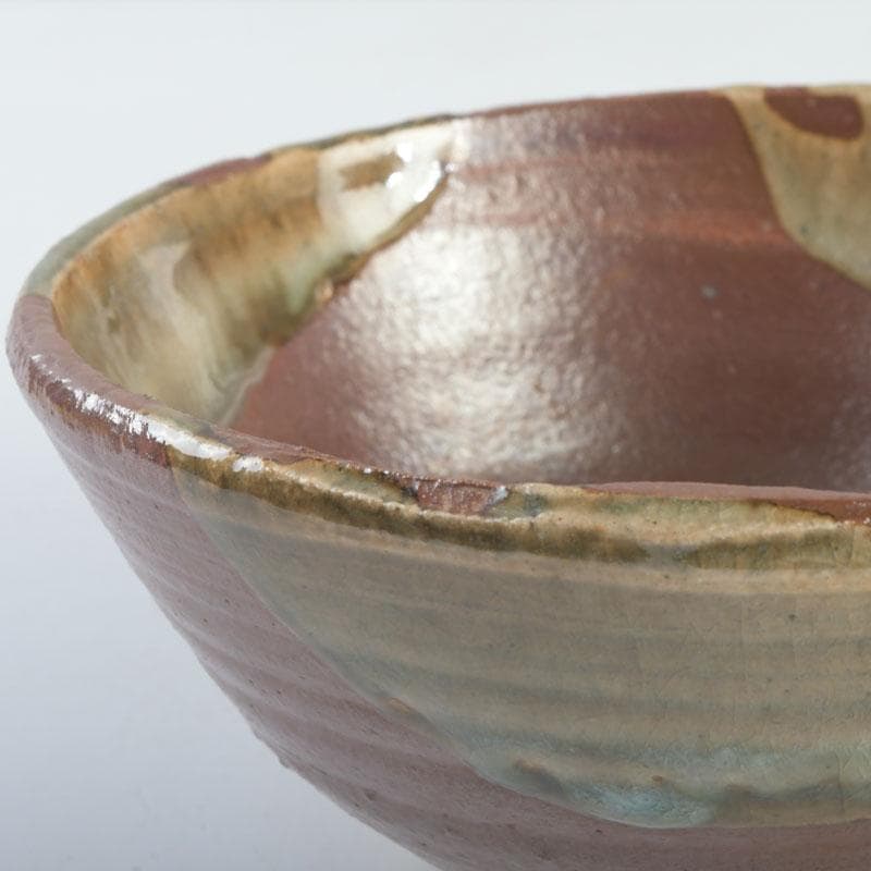 茶道具　虎山窯　鈴木青々作　鉄釉　茶碗　共箱　C　9483