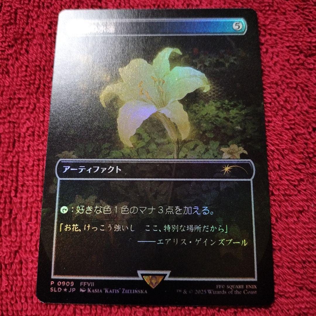 金粉の水蓮　ボーダーレス　Foil　Secret Lair SLD MTG