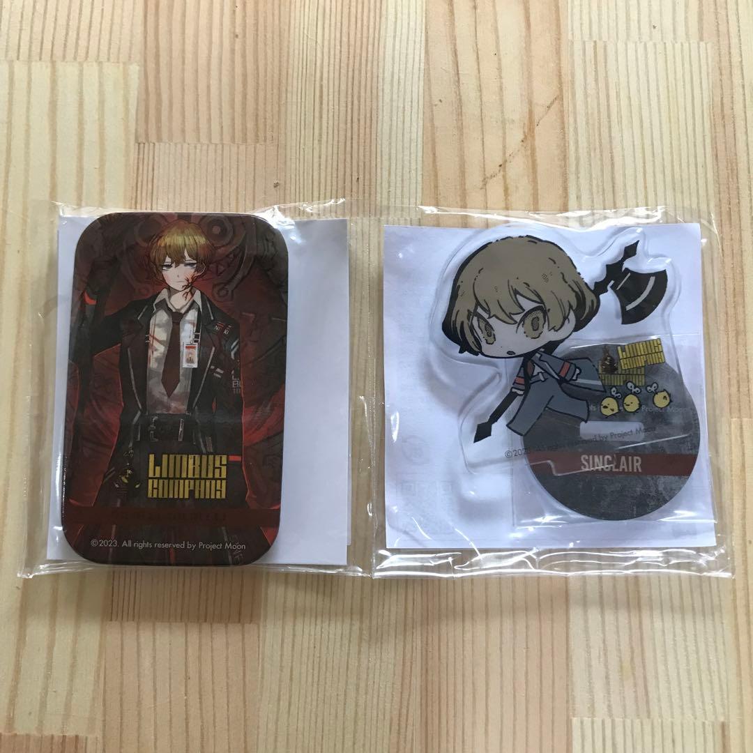 リンバスカンパニー　シンクレア アクリルスタンド＆缶バッジ セット