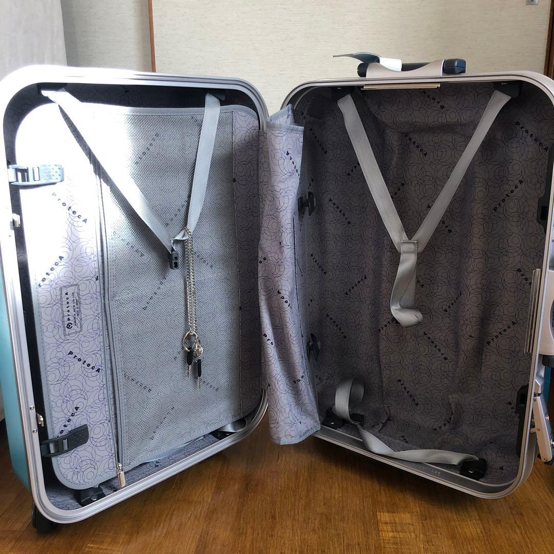 【配送or埼玉直接引取】プロテカ　スーツケース　57L 水色